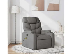 Poltrona| Poltrona de massagens reclinável tecido cinzento-escuro SHL14483 Cinza antracite