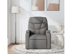 Poltrona| Poltrona de massagens reclinável tecido cinzento-escuro SHL14483 Cinza antracite