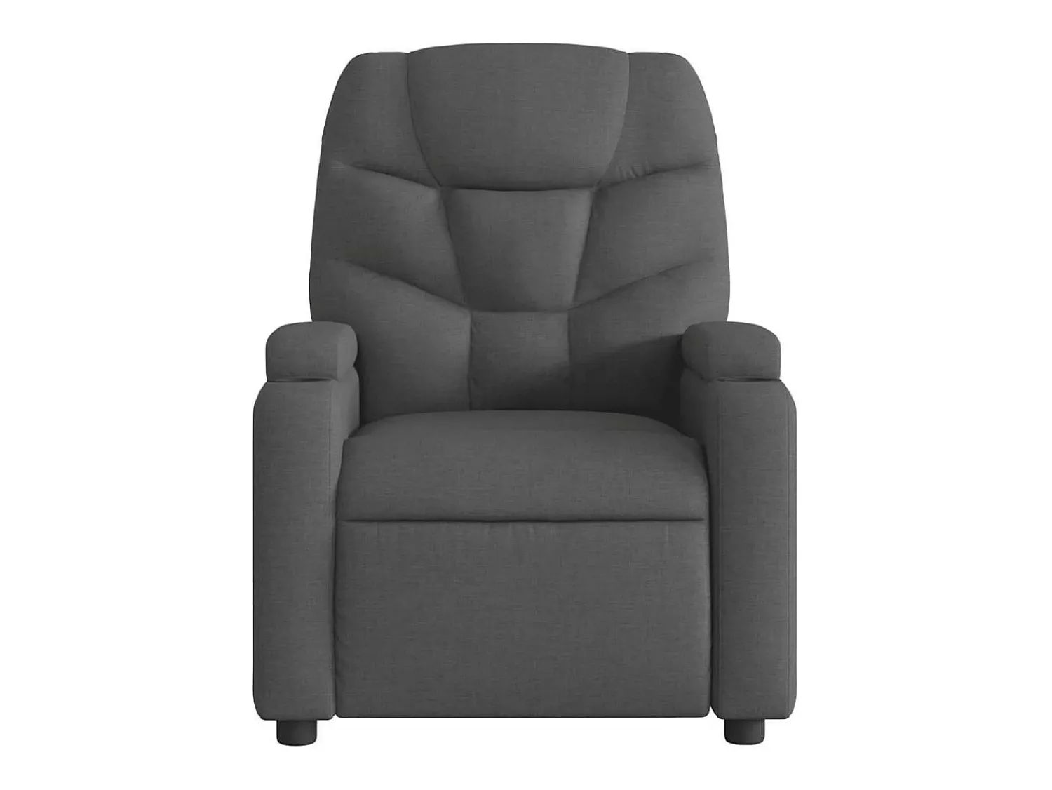 Poltrona| Poltrona de massagens reclinável tecido cinzento-escuro SHL14483 Cinza antracite