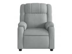 Poltrona de massagens reclinável elétrica tecido -claro SHL549984^ Poltrona