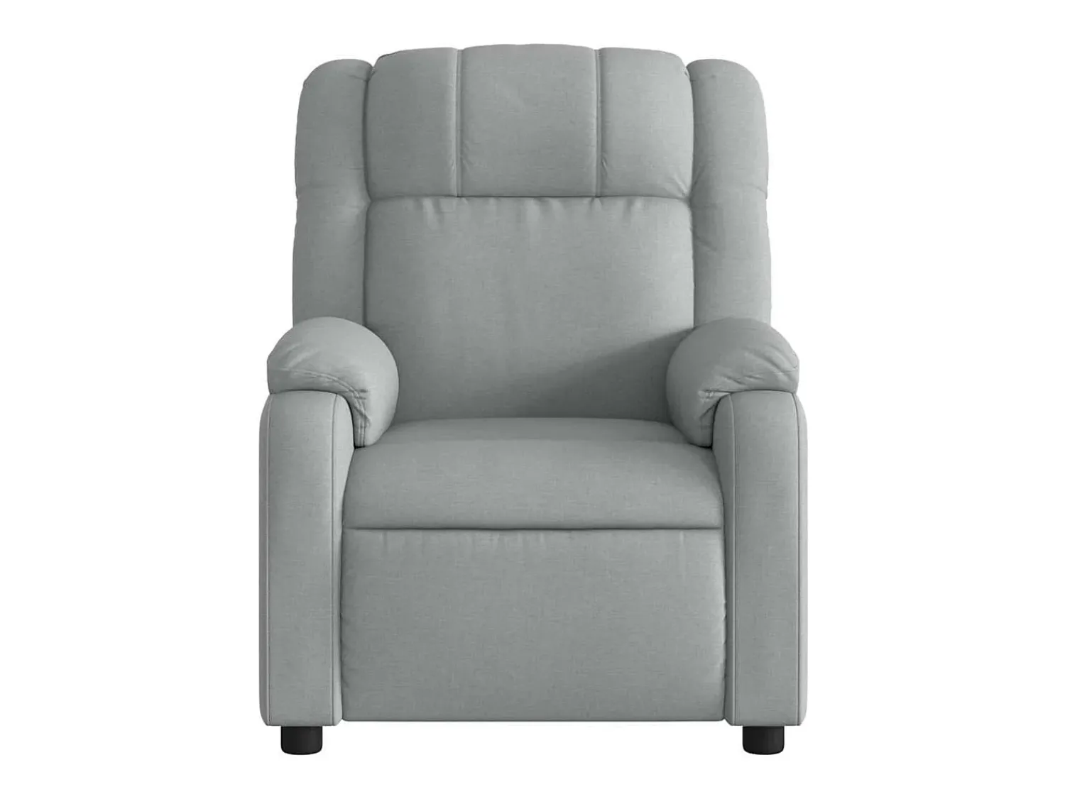Poltrona de massagens reclinável elétrica tecido -claro SHL549984^ Poltrona