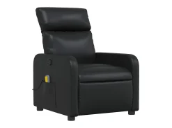 Poltrona* Poltrona de massagens reclinável couro artificial SHL477853 Preto