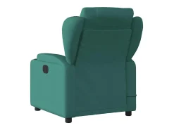 Poltrona de massagens reclinável tecido verde-escuro SHL852997^ Poltrona