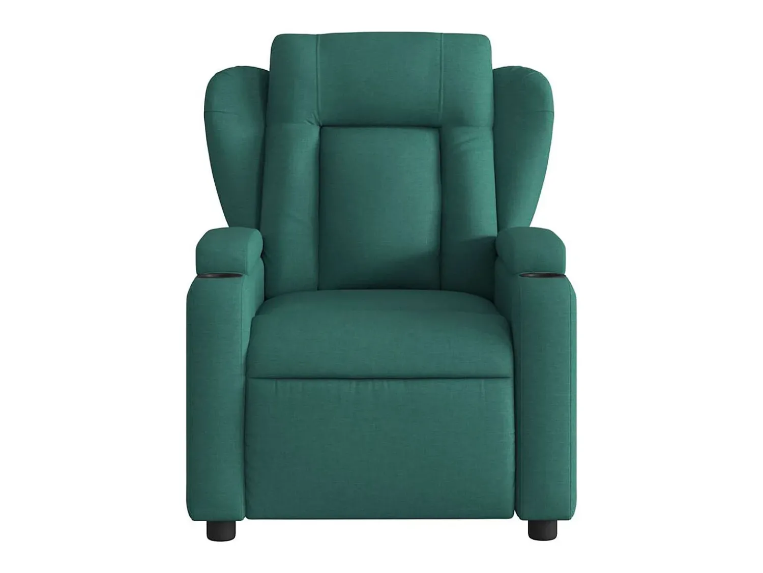 Poltrona de massagens reclinável tecido verde-escuro SHL852997^ Poltrona