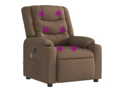 Discount Poltrona de massagens reclinável tecido SHL685171 Castanho