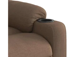 Discount Poltrona de massagens reclinável tecido SHL685171 Castanho