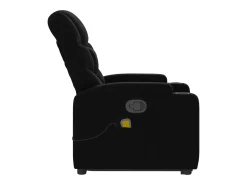 Poltrona| Poltrona de massagens reclinável elevatória tecido SHL573136 Preto