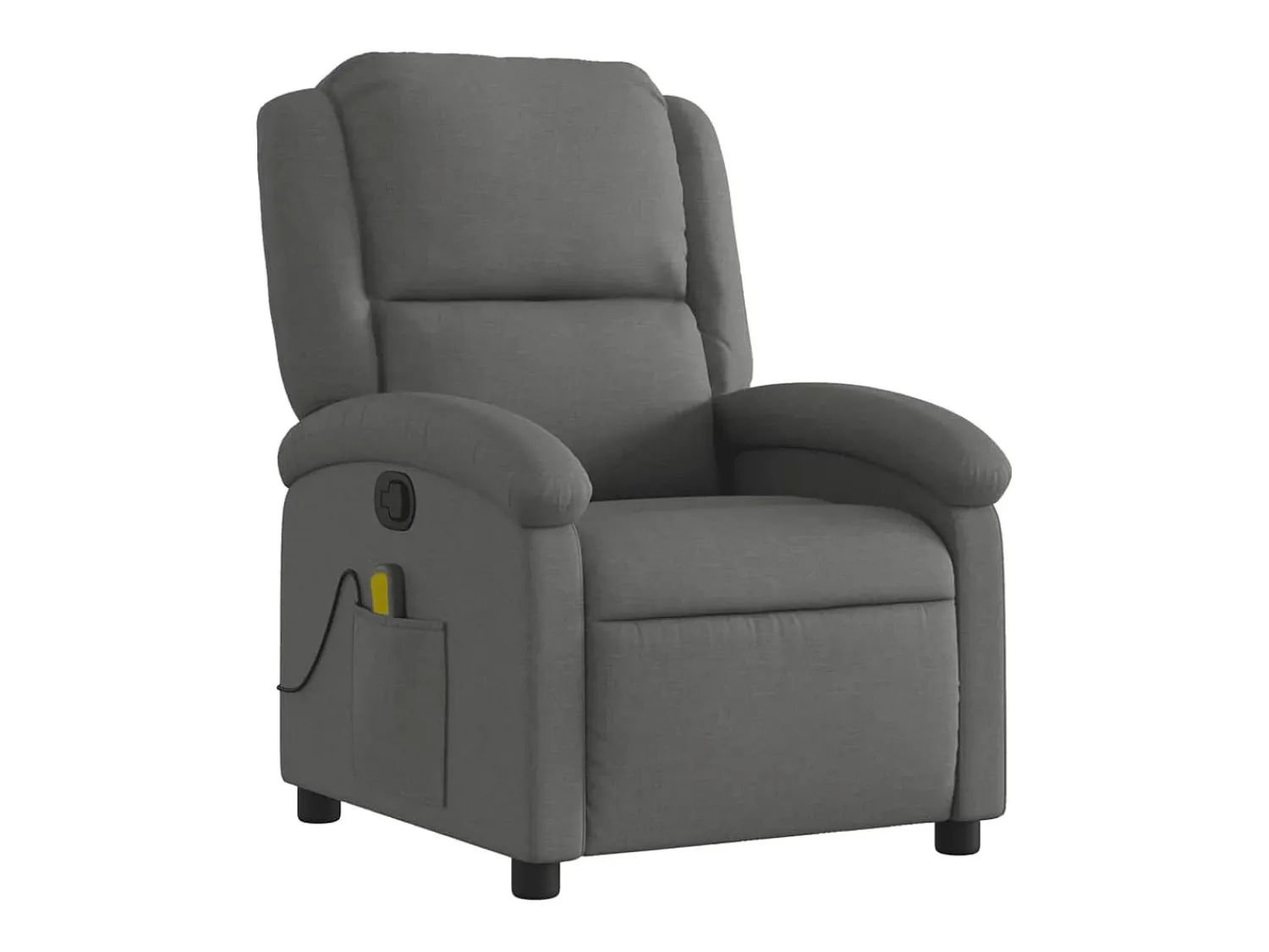 Hot Poltrona de massagens reclinável tecido cinzento-escuro SHL344367 Cinza antracite
