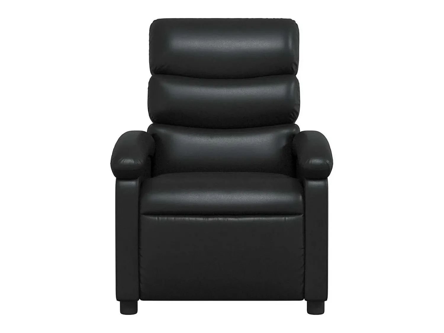 Poltrona* Poltrona de massagens reclinável couro artificial SHL489240 Preto