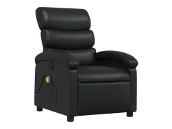 Poltrona* Poltrona de massagens reclinável couro artificial SHL489240 Preto
