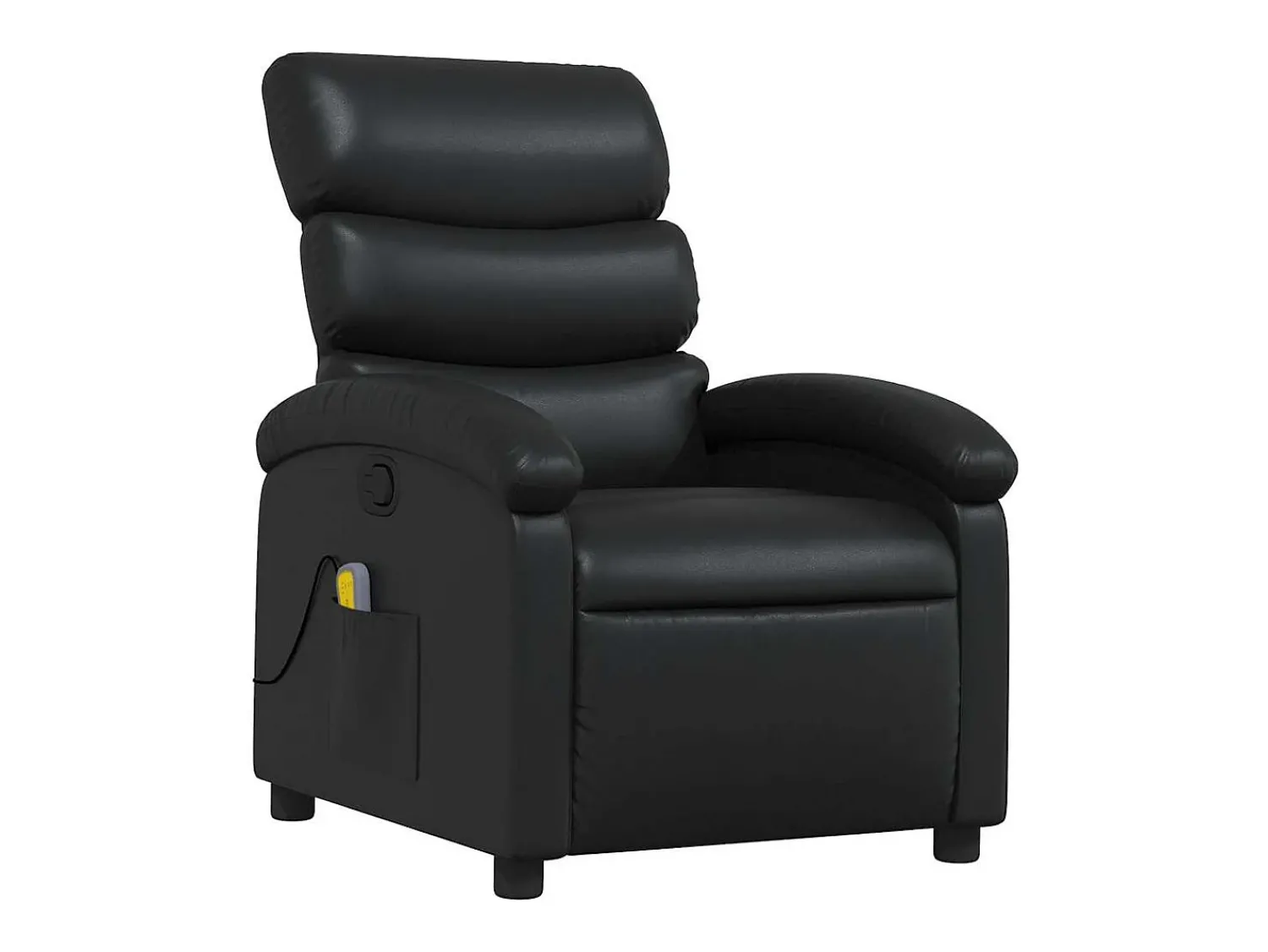 Poltrona* Poltrona de massagens reclinável couro artificial SHL489240 Preto