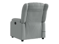 Best Poltrona de massagens reclinável elétrica tecido -claro SHL240645 Cinzento