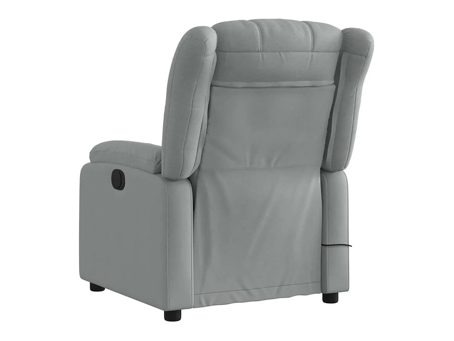 Best Poltrona de massagens reclinável elétrica tecido -claro SHL240645 Cinzento