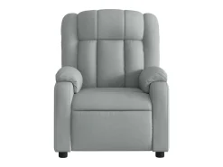Best Poltrona de massagens reclinável elétrica tecido -claro SHL240645 Cinzento