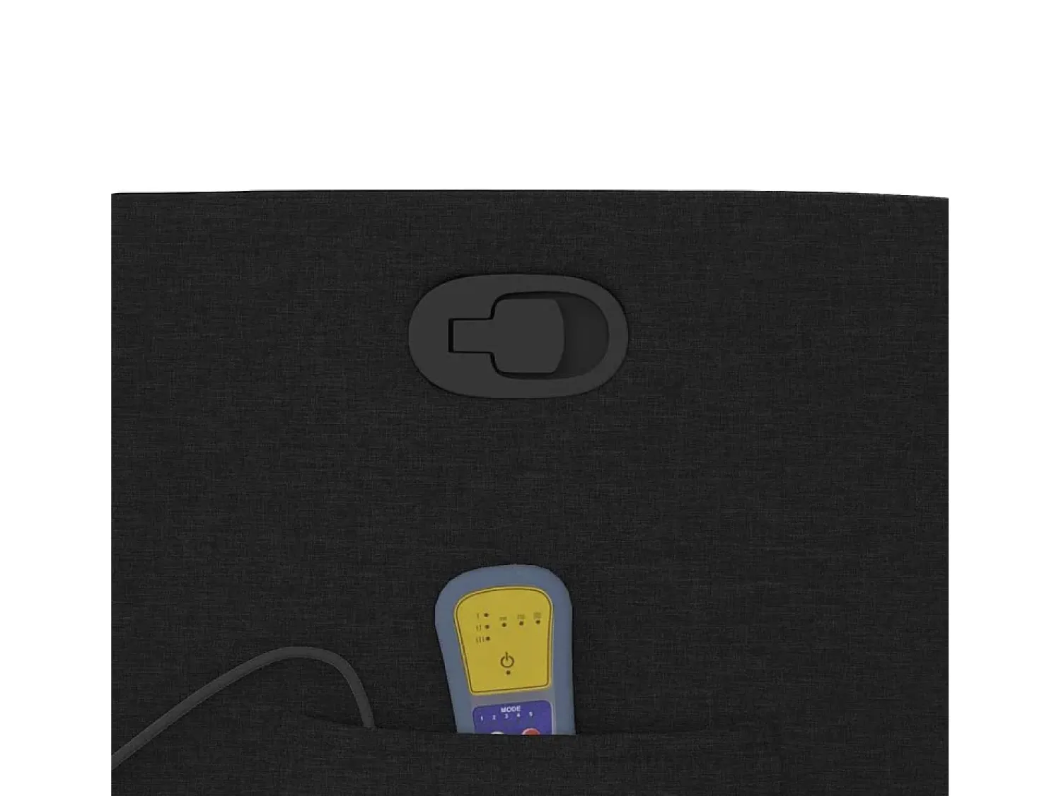 Best Poltrona de massagens reclinável tecido SHL62340 Preto