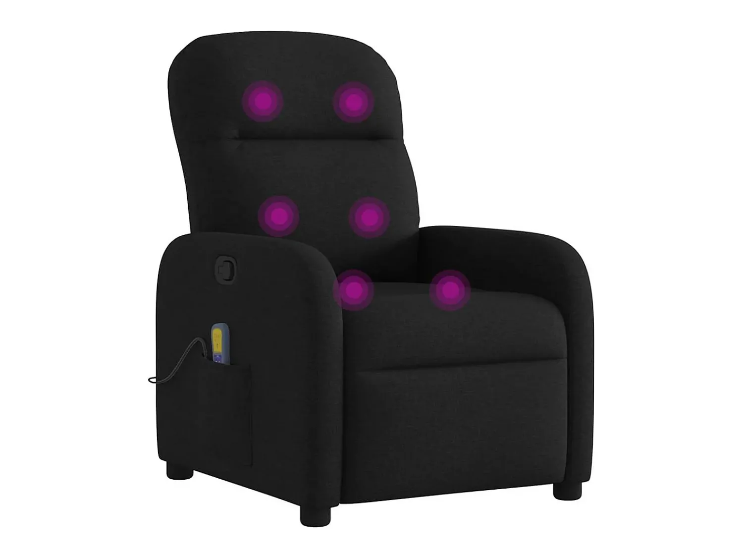 Best Poltrona de massagens reclinável tecido SHL62340 Preto
