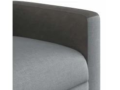 Outlet Poltrona de massagens reclinável tecido -claro SHL775022 Cinzento