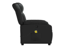 Poltrona* Poltrona de massagens reclinável couro artificial SHL455929 Preto