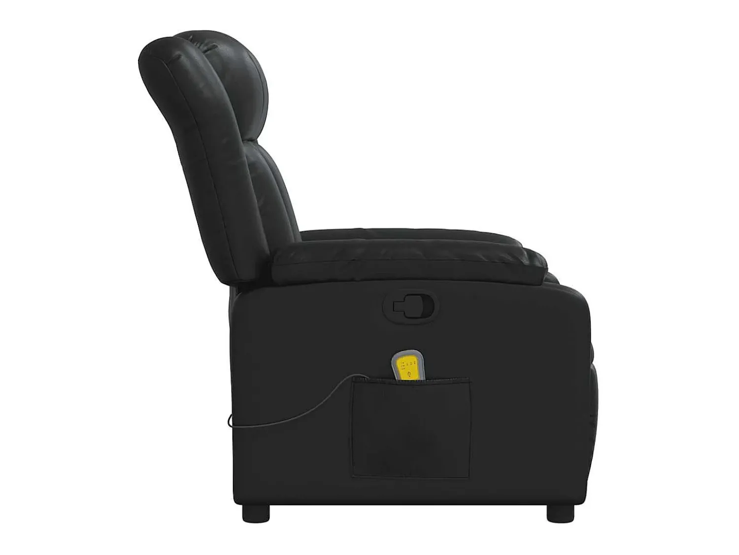 Poltrona* Poltrona de massagens reclinável couro artificial SHL455929 Preto