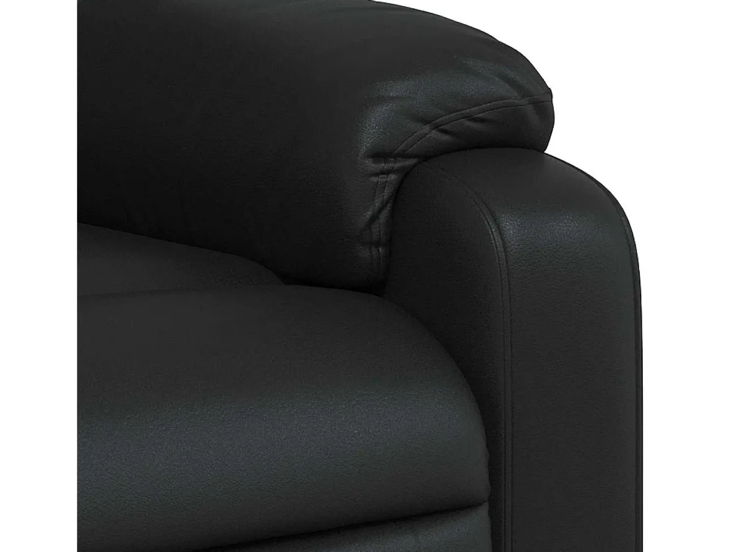 Poltrona* Poltrona de massagens reclinável couro artificial SHL455929 Preto
