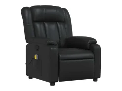 Poltrona* Poltrona de massagens reclinável couro artificial SHL455929 Preto