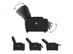 Poltrona de massagens reclinável couro artificial SHL825670^ Poltrona