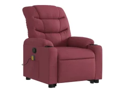 Discount Poltrona de massagens reclin. elevatória tecido tinto SHL571220 Vermelho