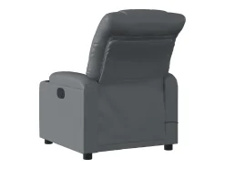 Poltrona* Poltrona de massagens reclinável couro artificial SHL537385 Cinzento