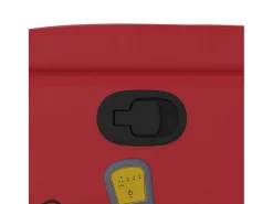 Poltrona de massagens reclinável couro artificial SHL118555 Vermelho