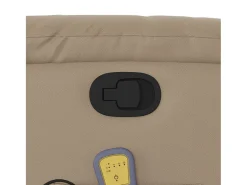 vidaxl Poltrona de massagens reclinável couro artificial cappuccino^ Poltrona