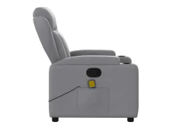 Online Poltrona de massagens reclinável tecido -claro SHL76888 Cinzento