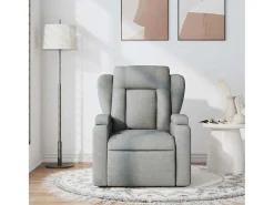 Online Poltrona de massagens reclinável tecido -claro SHL76888 Cinzento
