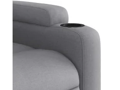 Online Poltrona de massagens reclinável tecido -claro SHL76888 Cinzento