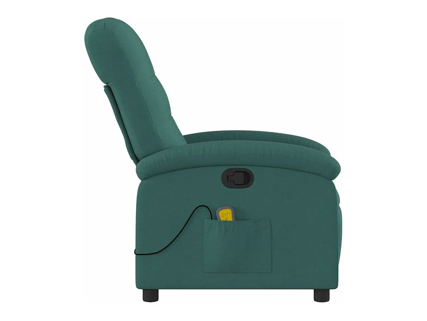 Poltrona|vidaxl Poltrona de massagens reclinável tecido -escuro Verde