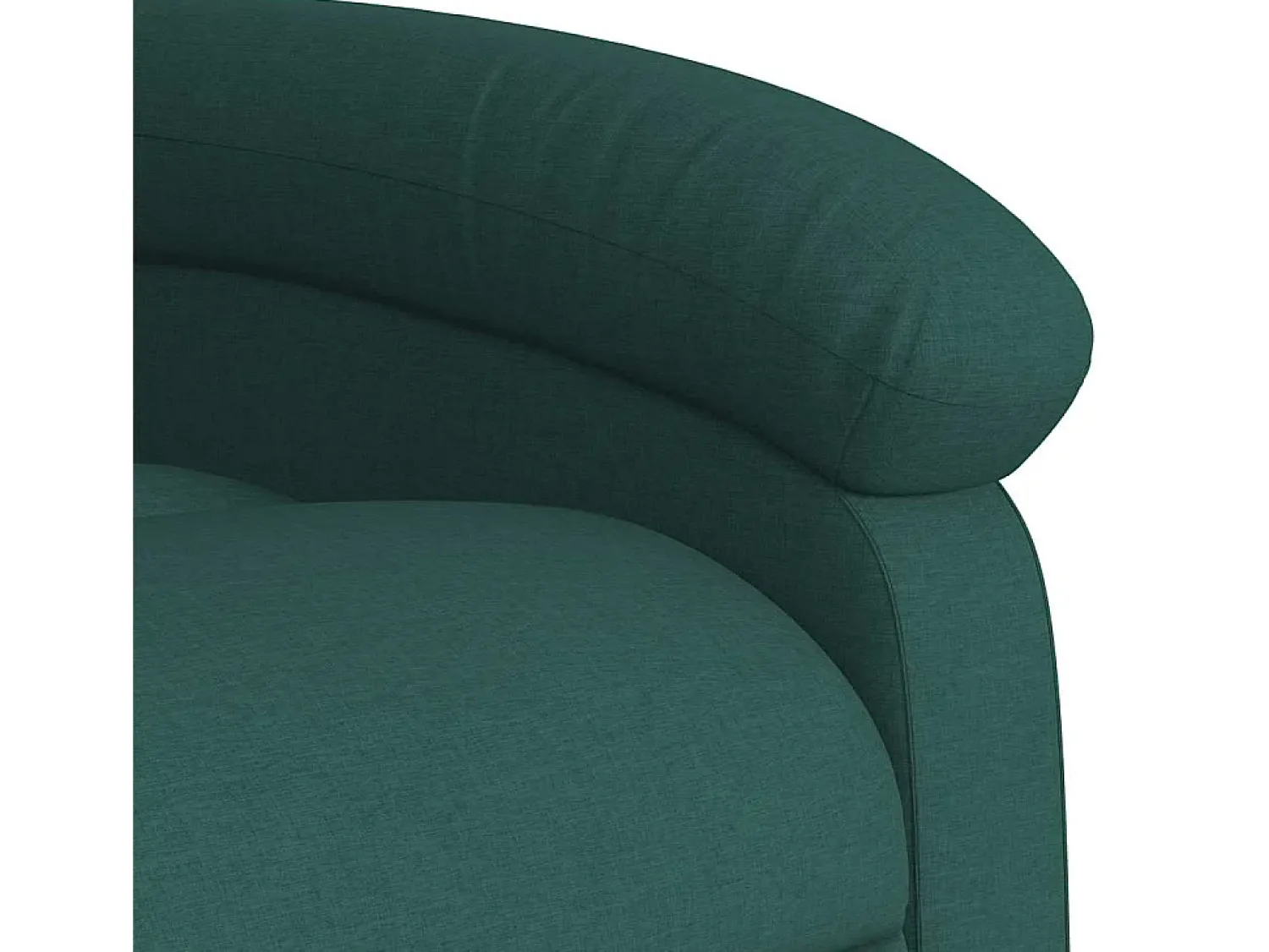 Poltrona|vidaxl Poltrona de massagens reclinável tecido -escuro Verde