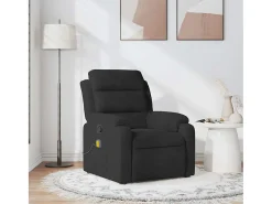 Poltrona* Poltrona de massagens reclinável veludo SHL383087 Preto