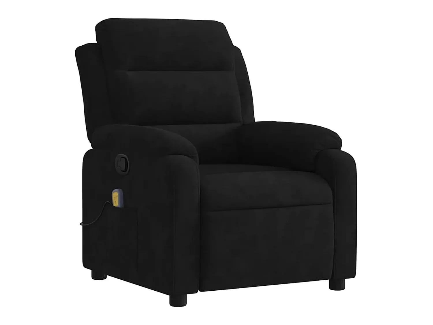 Poltrona* Poltrona de massagens reclinável veludo SHL383087 Preto