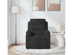 Poltrona* Poltrona de massagens reclinável veludo SHL383087 Preto