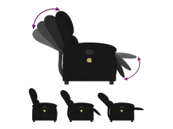Poltrona| Poltrona de massagens reclinável veludo SHL438213 Preto