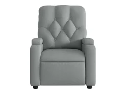 Poltrona* Poltrona de massagens reclinável tecido -claro SHL601299 Cinzento