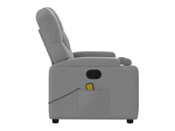 Poltrona* Poltrona de massagens reclinável tecido -claro SHL601299 Cinzento
