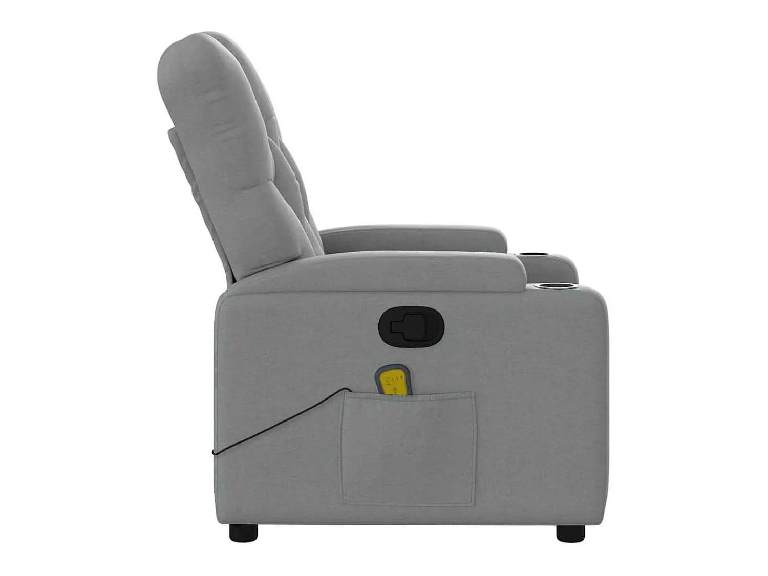 Poltrona* Poltrona de massagens reclinável tecido -claro SHL601299 Cinzento