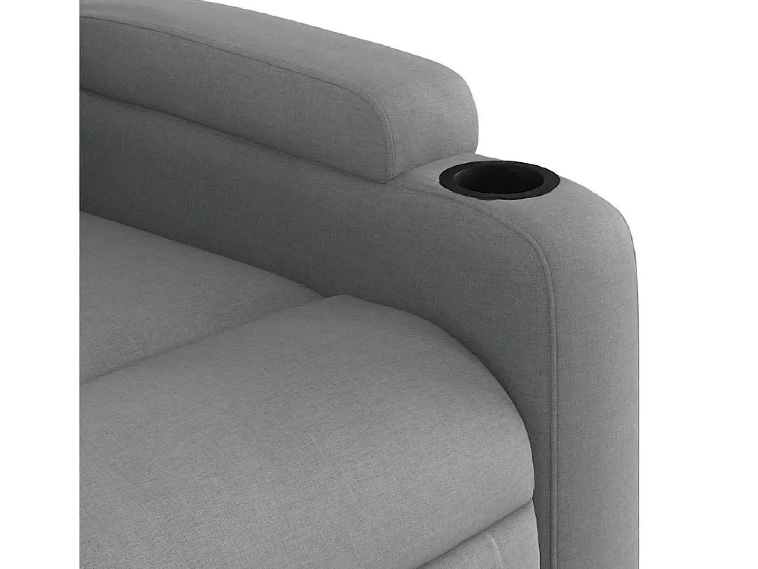Poltrona* Poltrona de massagens reclinável tecido -claro SHL601299 Cinzento