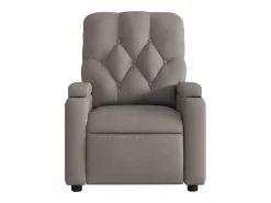 Poltrona* Poltrona de massagens reclinável tecido cinzento-acastanhado SHL971750 Taupe