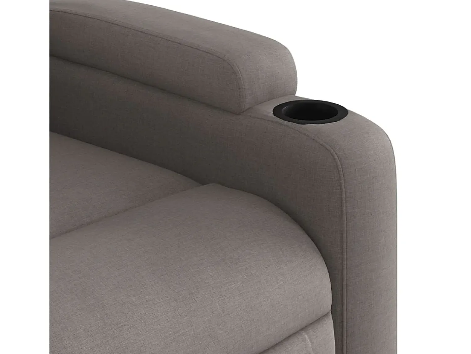 Poltrona* Poltrona de massagens reclinável tecido cinzento-acastanhado SHL971750 Taupe