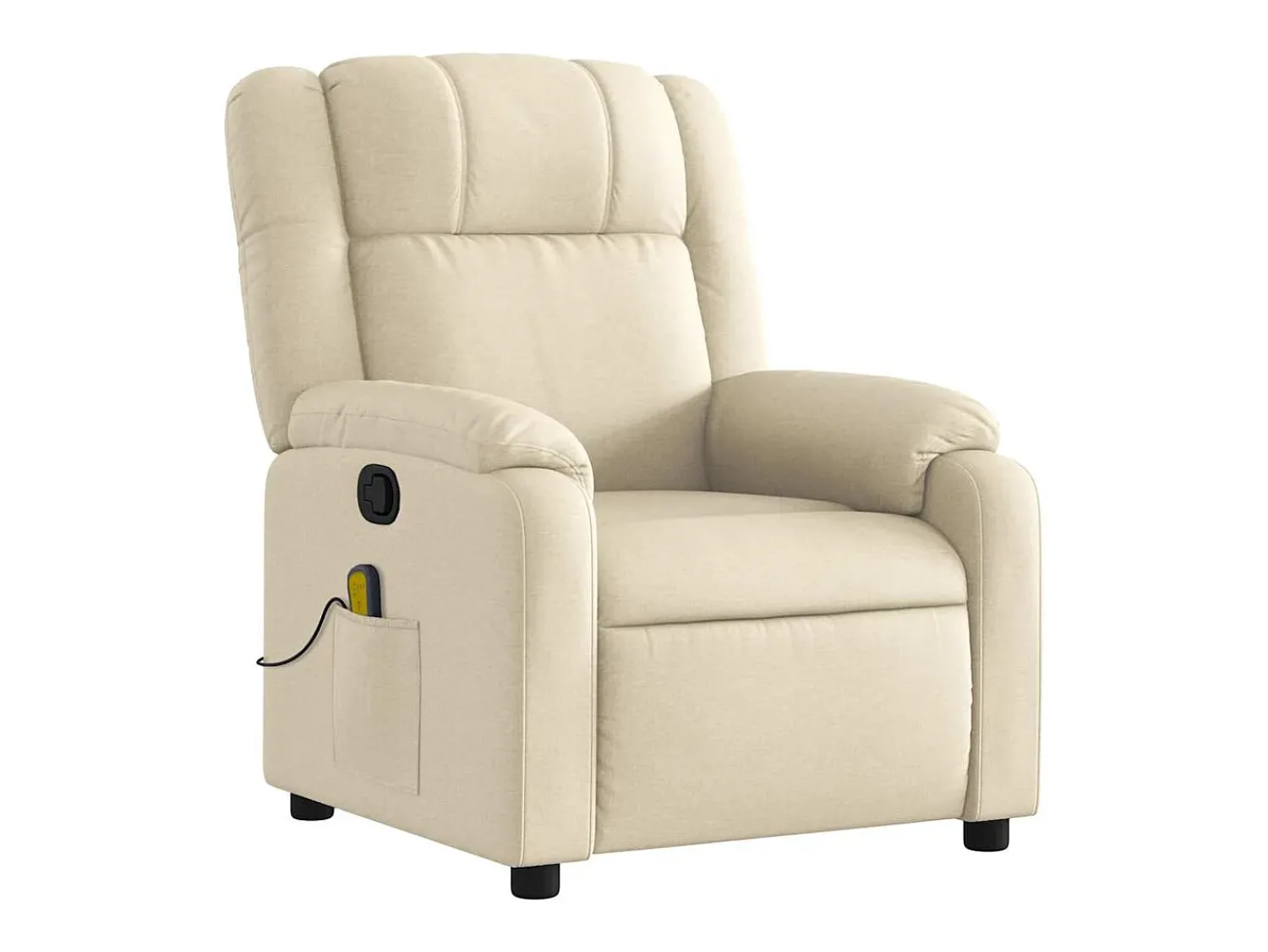 Poltrona|vidaxl Poltrona de massagens reclinável tecido cor Creme