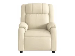 Poltrona|vidaxl Poltrona de massagens reclinável tecido cor Creme