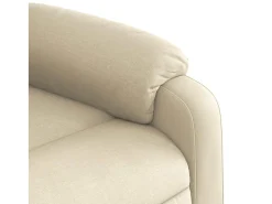 Poltrona|vidaxl Poltrona de massagens reclinável tecido cor Creme