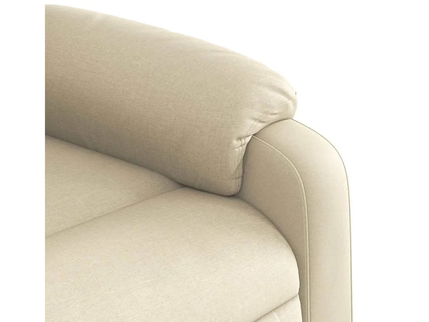 Poltrona|vidaxl Poltrona de massagens reclinável tecido cor Creme