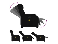 Poltrona| Poltrona de massagens reclinável tecido SHL559427 Preto